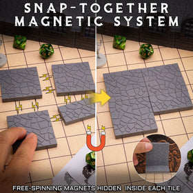 CZYY Double-sided tiles show brick and stone textures for versatile maps.