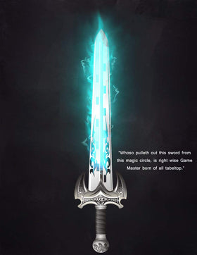 CZYY sword insert centerpiece adds medieval flair to setups.