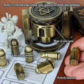 CZYY solid metal dice with satisfying heft for precise, balanced rolls.