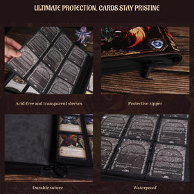 CZYY binder with zipper closure protects MTG and sport cards