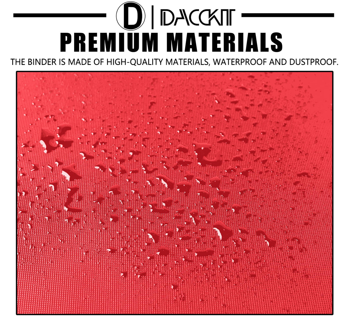 D DACCKIT material detail showcases premium build for durability.