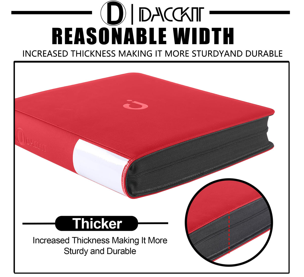 D DACCKIT padded cover adds non-slip, water-resistant protection.