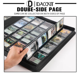 Archival-safe, non-PVC material detail from D DACCKIT binder for long-term protection.