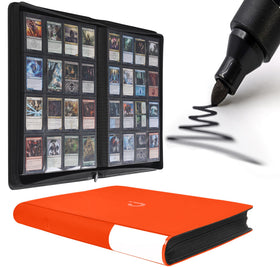 D DACCKIT binder front cover in orange, ideal for organized card storage