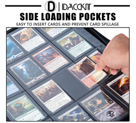 D DACCKIT card binder holds 1024 standard cards in 16-pocket pages