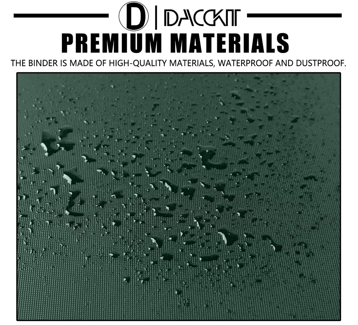 D DACCKIT card binder facilitates organized retrieval with transparent pockets