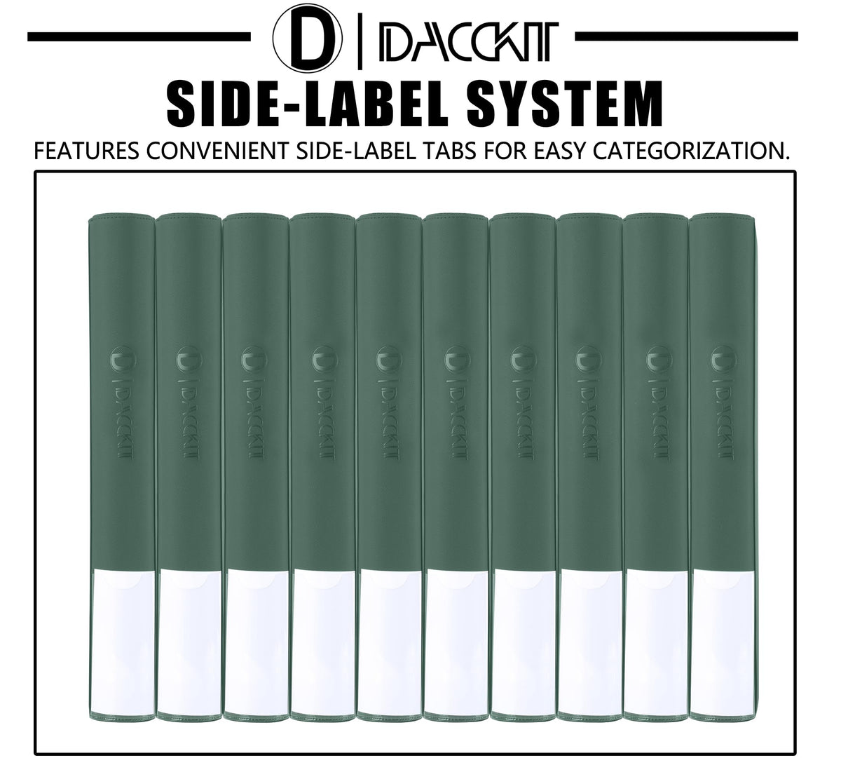 D DACCKIT card binder padded covers offer durability for long-term use
