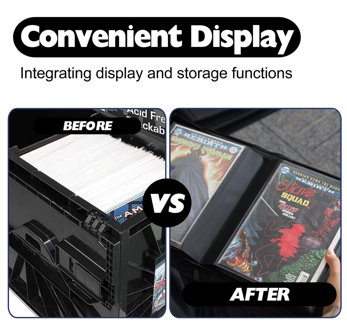 D DACCKIT compact binder, travel-friendly storage for collectors