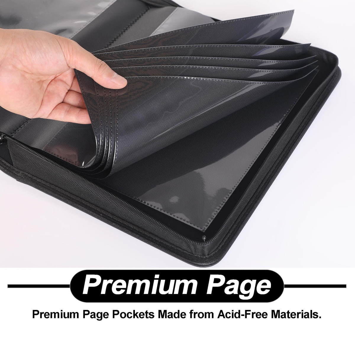 D DACCKIT Binder open spine with side-label tabs for easy sorting