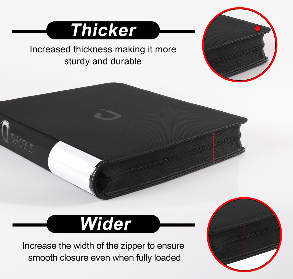 D DACCKIT side-label tabs aid quick sorting and findability