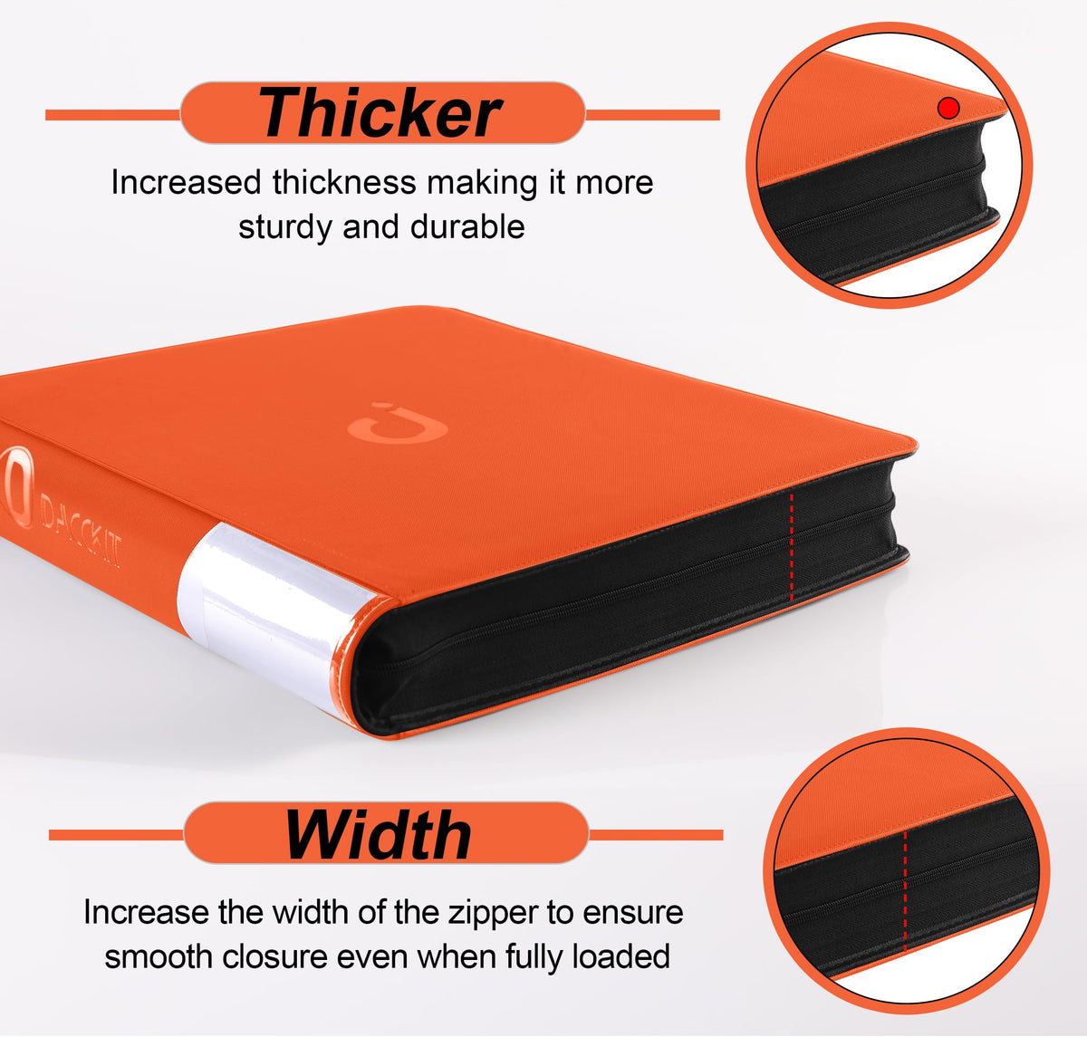 D DACCKIT binder with sleeves holding 24 comics, ideal for organized storage.