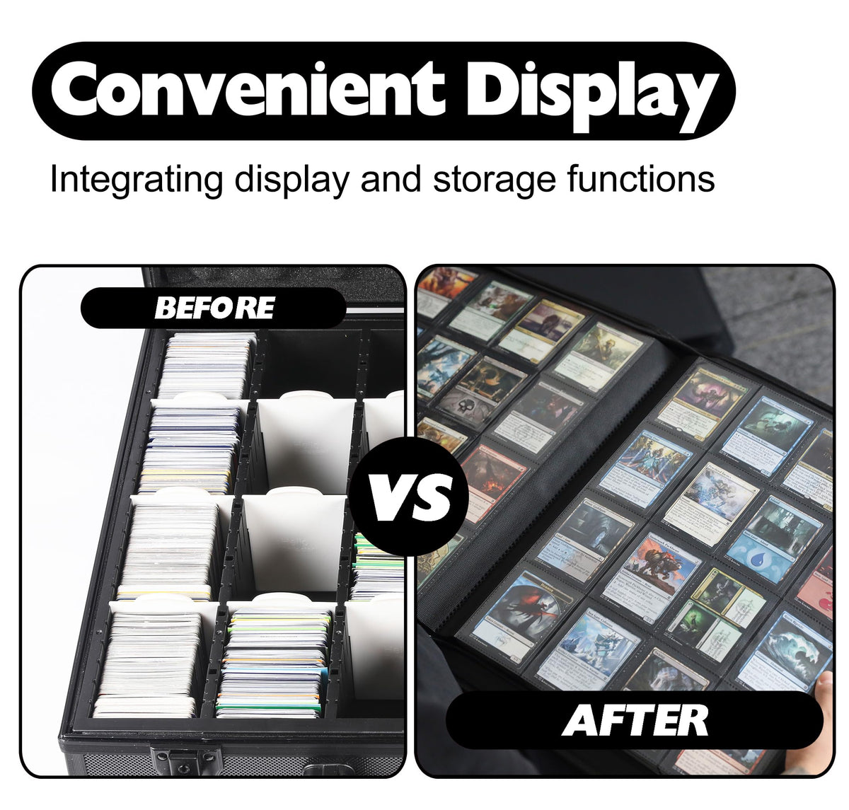 Binder displayed on a shelf, highlighting its display-ready design and elegance.