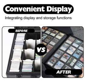 Binder displayed on a shelf, highlighting its display-ready design and elegance.