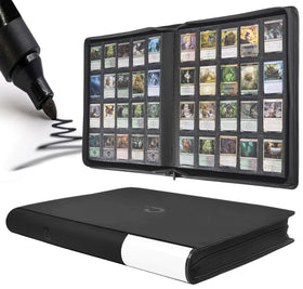 D DACCKIT premium 2000-pocket binder cover demonstrates durable storage for large collections.