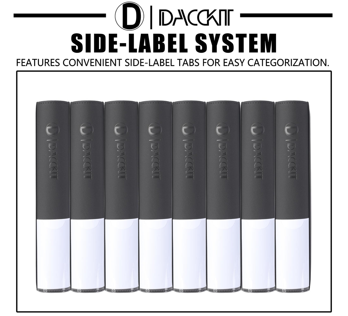 Sleeved or unsleeved card compatibility demonstrated on a D DACCKIT binder.