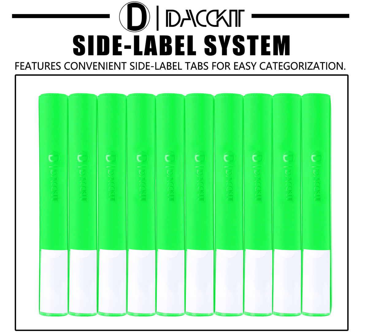 D DACCKIT Brilliant Green binder adds a vibrant display option for collections