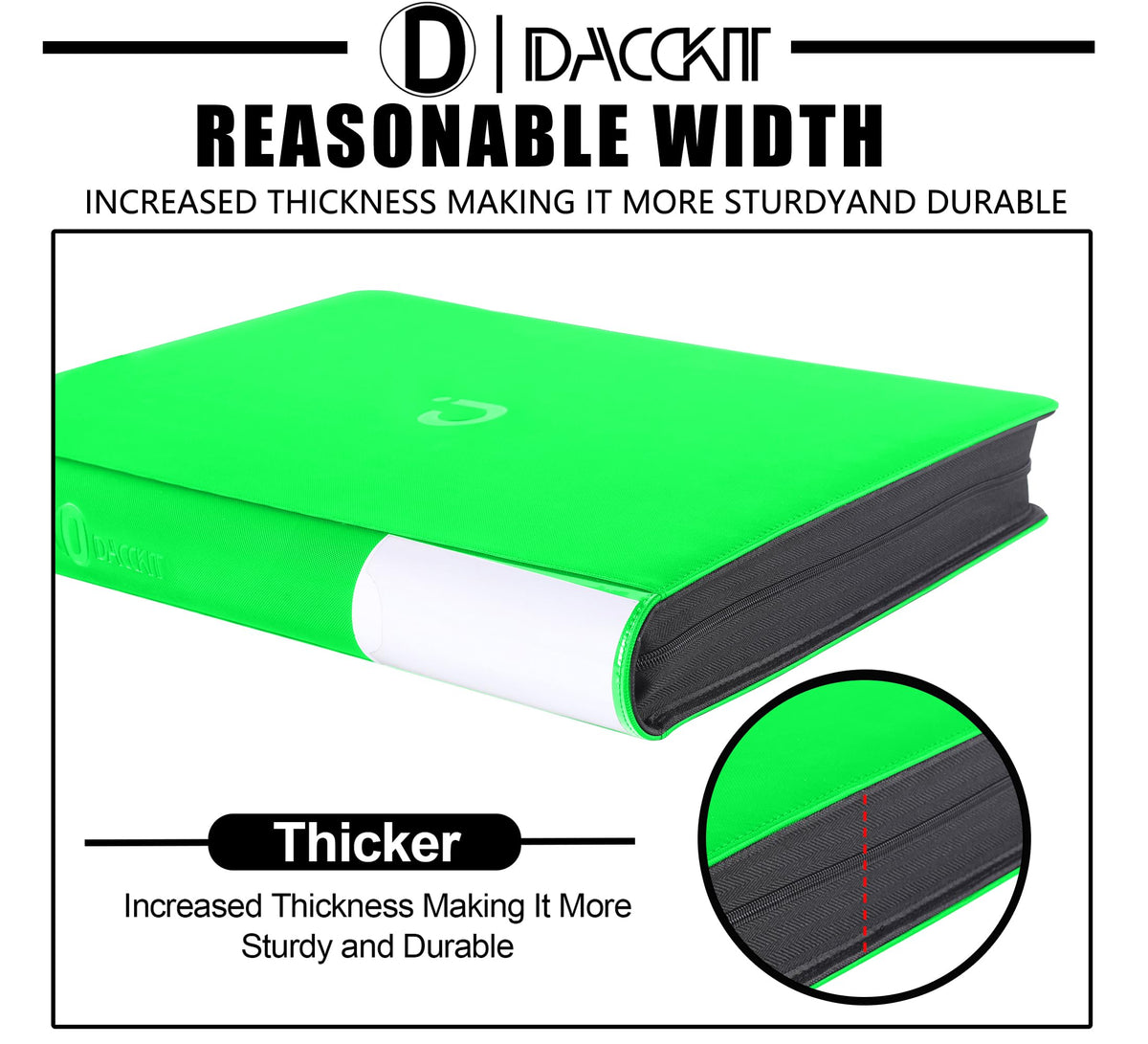 D DACCKIT Binder display-ready setup for quick card browsing