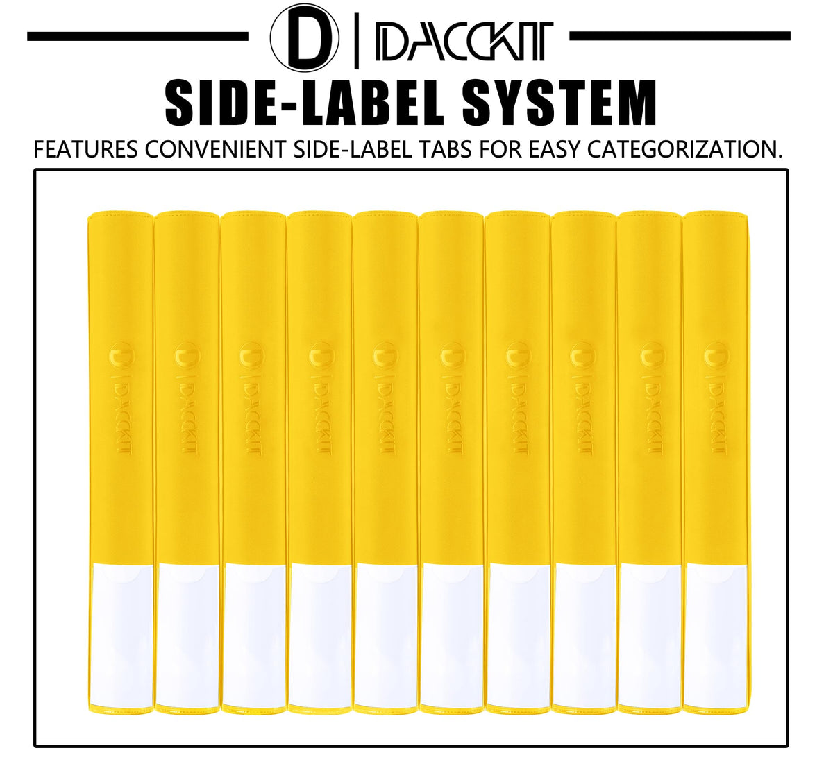 Durable materials used in D DACCKIT binder for long term use.
