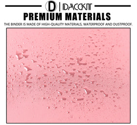 D DACCKIT binder padded covers indicating rugged, long-term use