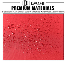 D DACCKIT binder padded front and rear covers for protection