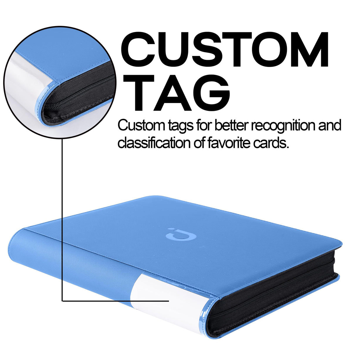 D DACCKIT binder pages display a neat, searchable card layout.