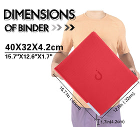 D DACCKIT binder page open view with card sleeves visible