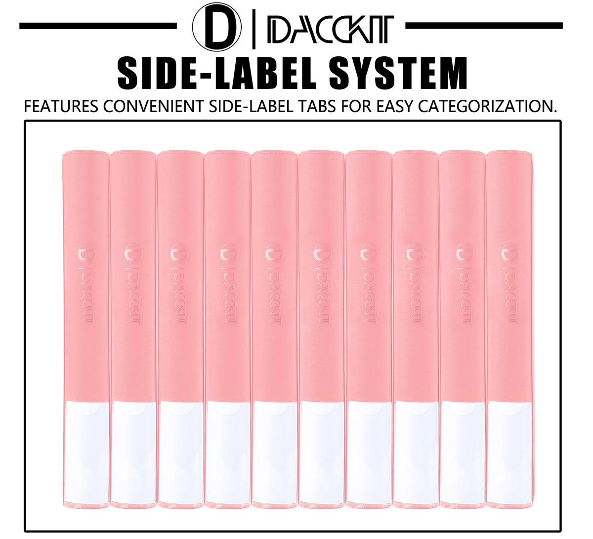 D DACCKIT binder resistant to water and dust, keeps items safe
