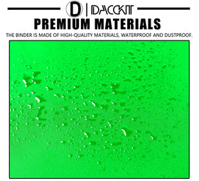 D DACCKIT Binder with zipper closure secures cards when not in use