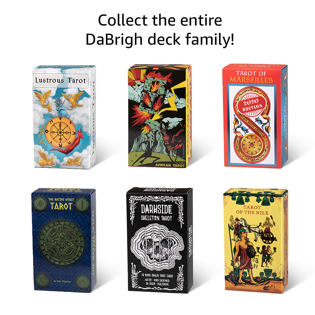 Da Brigh Original Tarot packaging detail emphasizing quality alternative to Rider Waite Smith.
