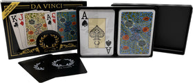 DA VINCI Fiori hard-shell case secures two decks during travel.