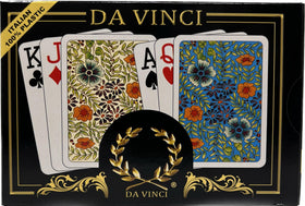 DA VINCI Fiori two-deck set supports casual and serious card games.