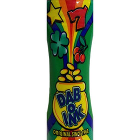Dab-O-Ink green bingo dauber held for quick game use.
