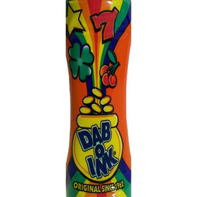 Dab-O-Ink orange bingo dauber body with vibrant ink for bold results.