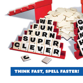 Family game night with Dabble invites learning and laughs.