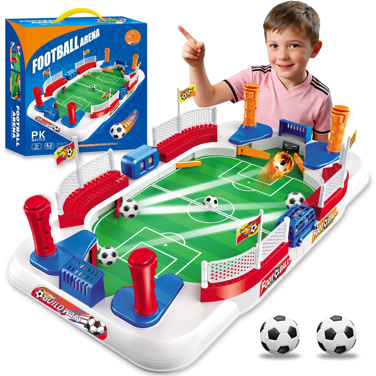 Daboot Mini Soccer Table Game with four flippers for fast-paced play.