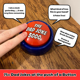The Dad Joke 3000 jokes display shows 75 jokes for group laughs