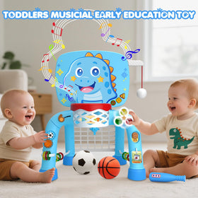 DADAPALS Baby Blue Dinosaur durable BPA-free plastic ensures safe active play.