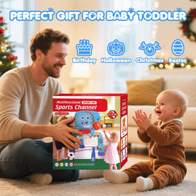 DADAPALS Baby Blue Dinosaur indoor-outdoor center fits small spaces and rainy days.