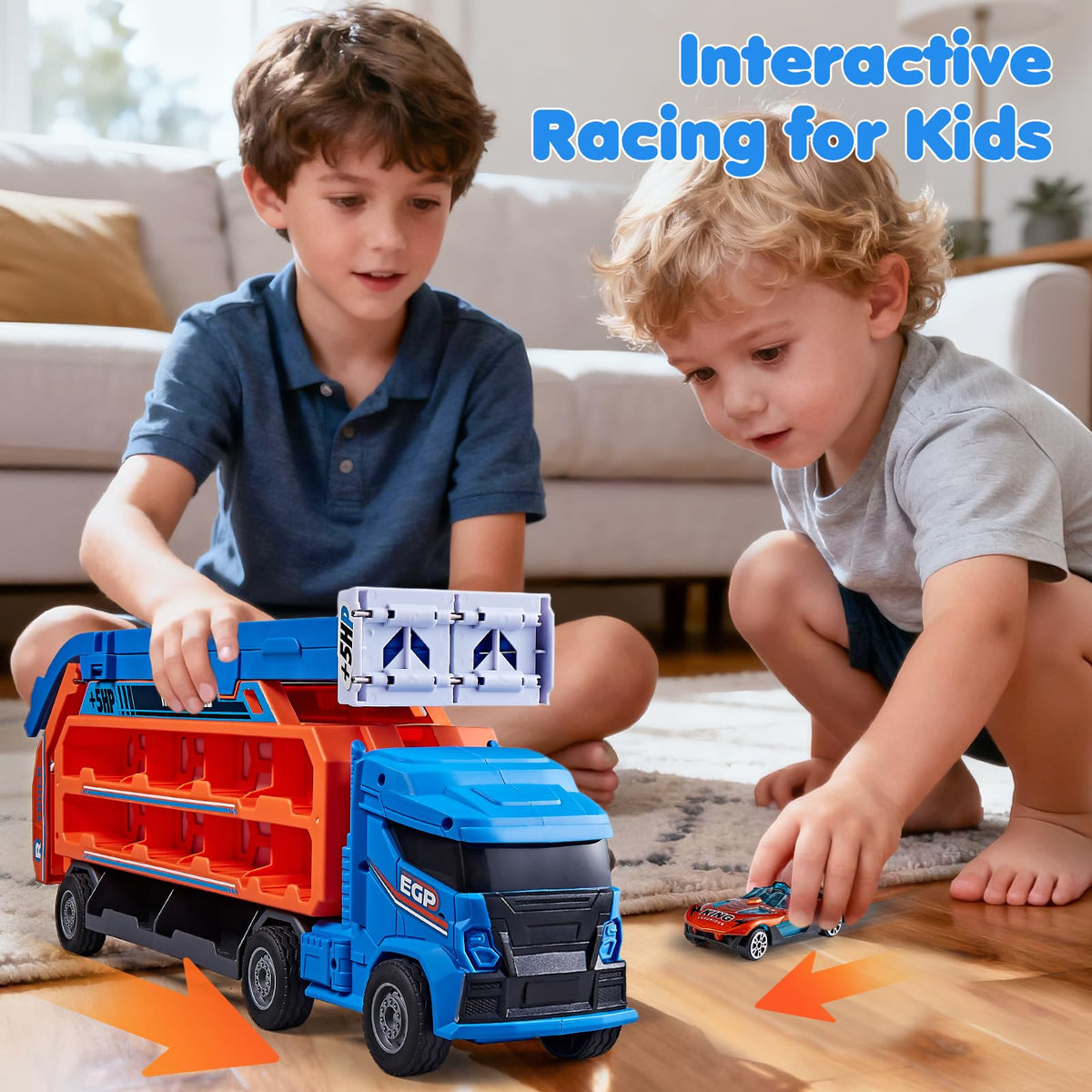 DADAPALS detachable cab feature on the truck, enabling realistic role-play.