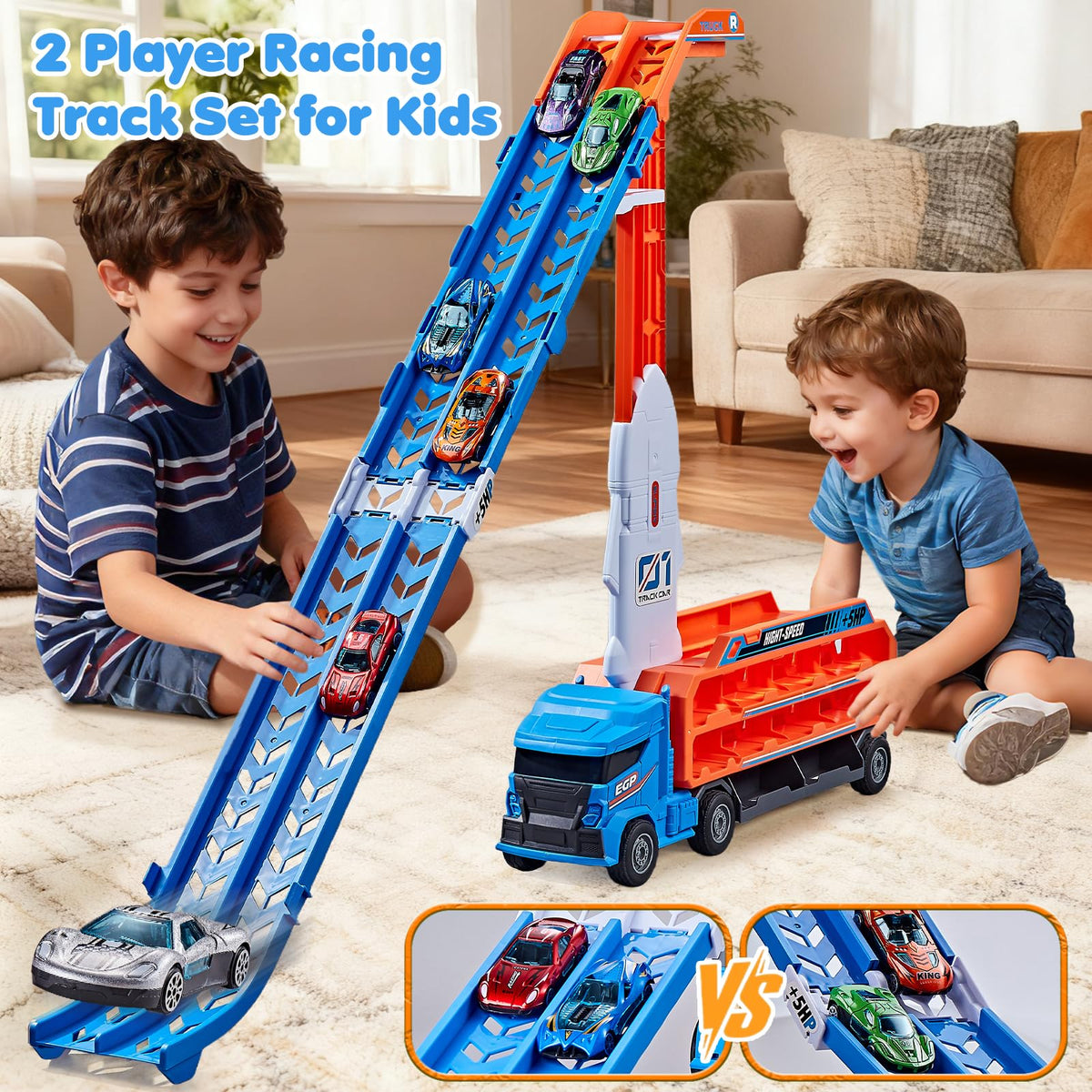 DADAPALS foldable ramp in action, easy setup for quick play sessions.