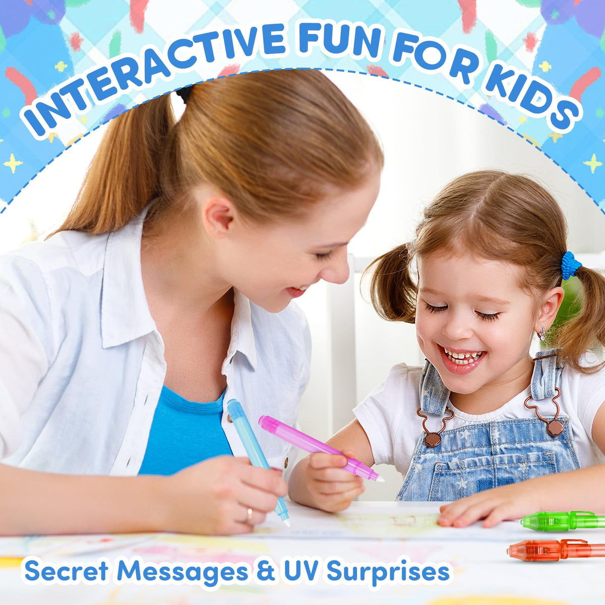 Daemson treasure hunts and classroom prizes brought to life with UV ink.