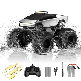 Dafotil Amphibious RC Car, front view, ready for outdoor adventures.