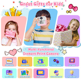 Dafotil kids camera with 2-4in HD screen for clear kid-friendly viewing.