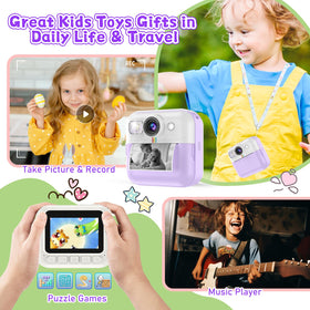 Dafotil kids camera's lightweight design makes it easy to carry