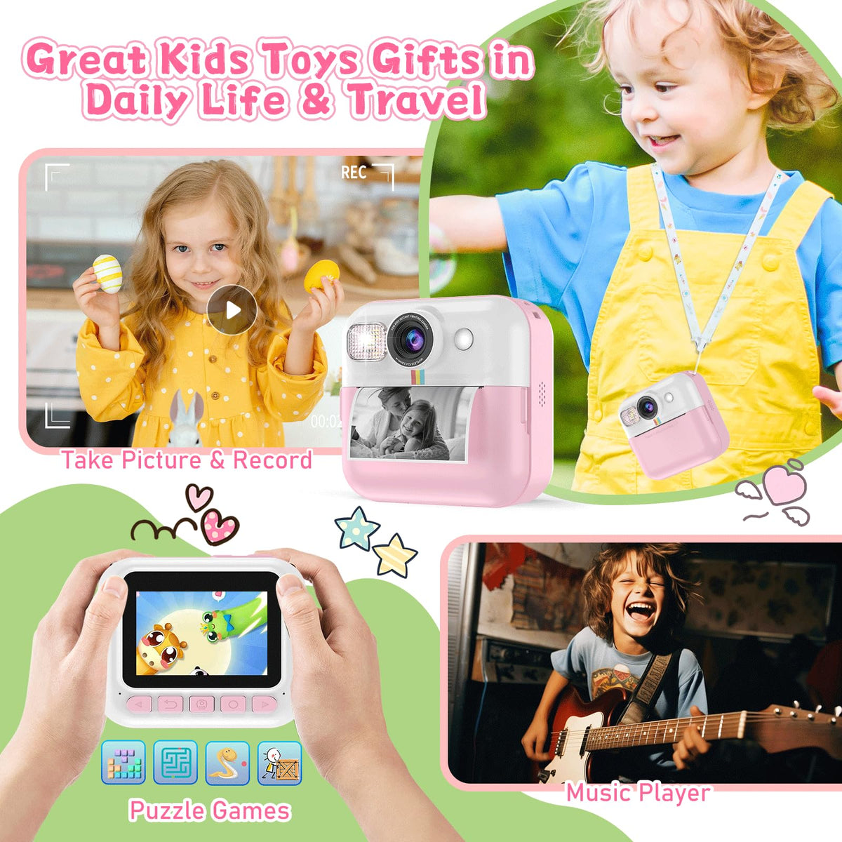 Dafotil camera with 32GB storage to save thousands of photos and videos.