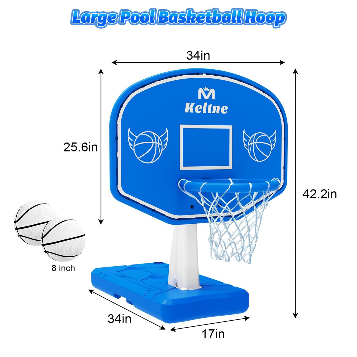 Dahivs durable plastic pool hoop withstands sun and water exposure