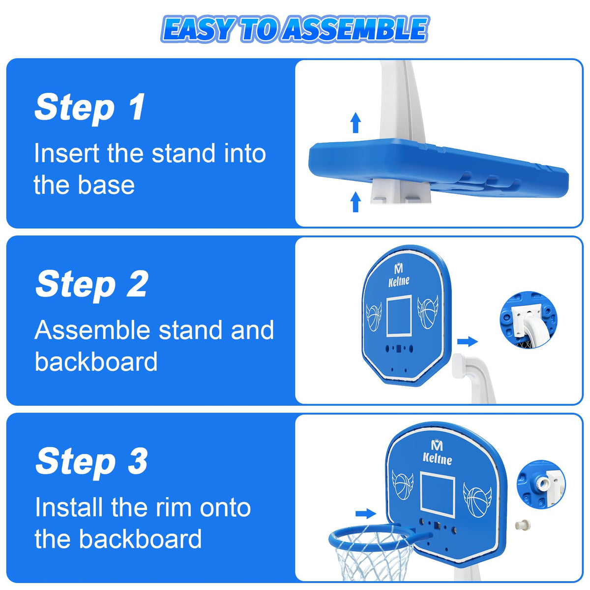 Dahivs easy assembly in under five minutes without tools