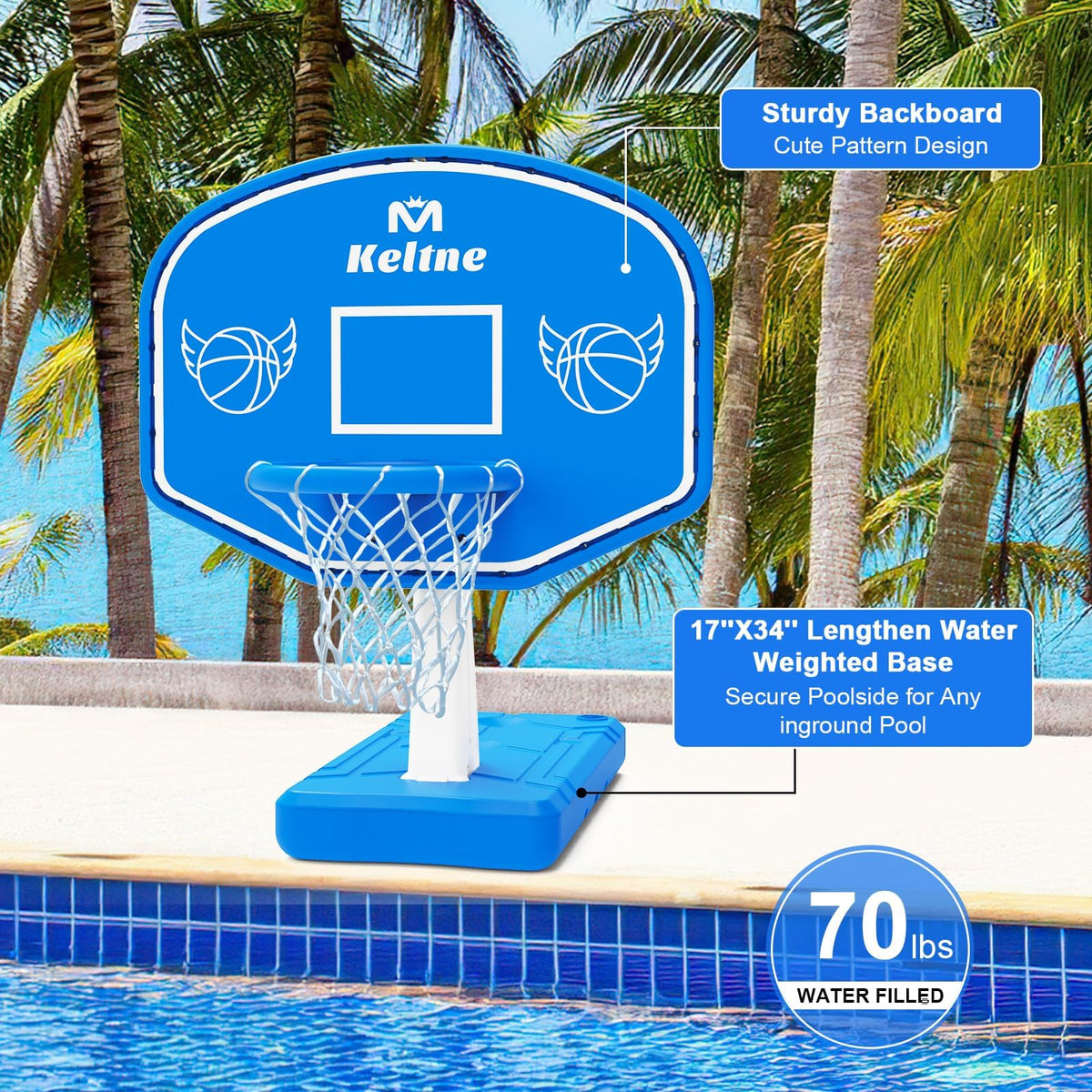 Dahivs includes two balls, pump, and solar light strip for instant fun