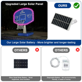 Dahivs LED pool hoop with color modes for vibrant evening games