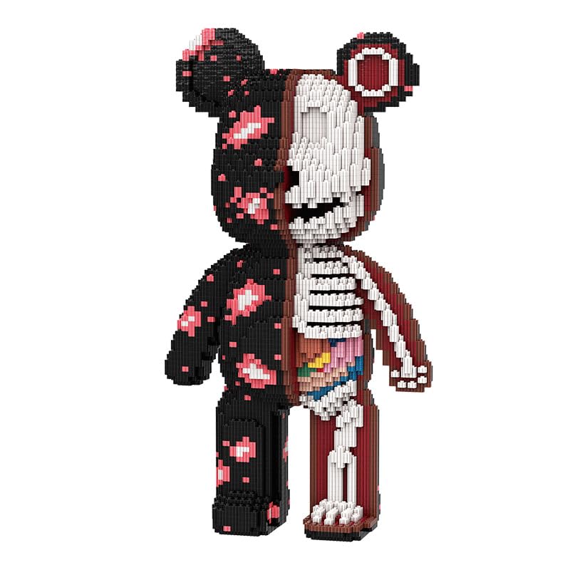 DAHONPA Animal Graffiti Skeleton Bear exterior design highlights bold colors for display